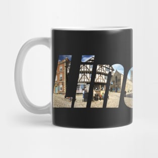 Lincoln City Castle Square Text Mug